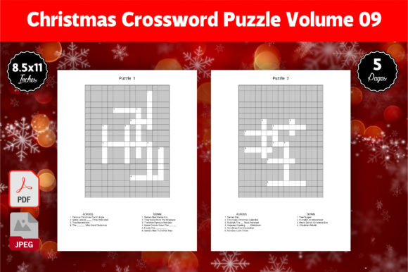 Download Christmas Crossword Puzzle KDP Volume-09 - Premium Resources
